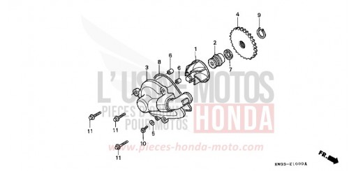 WATER PUMP NX250L de 1990